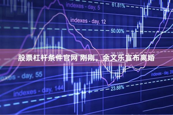 股票杠杆条件官网 刚刚,余文乐宣布离婚